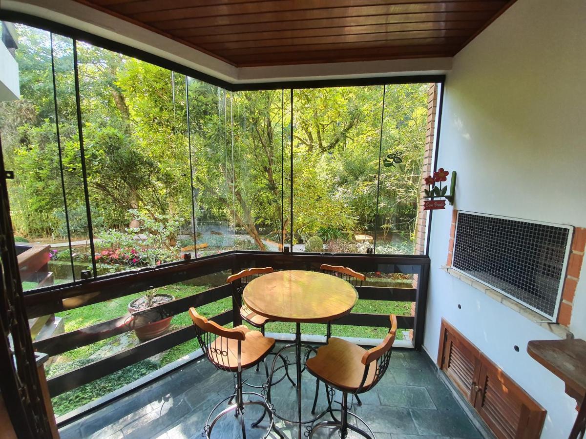 Lindo Apto No Centro Capivari - Condominio Privado Campos do Jordao Bagian luar foto